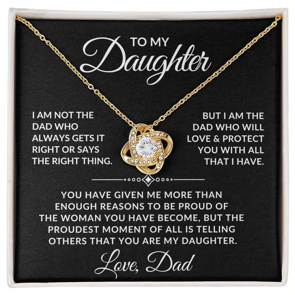 To My Daughter Love Dad Necklace - Love & Protect You