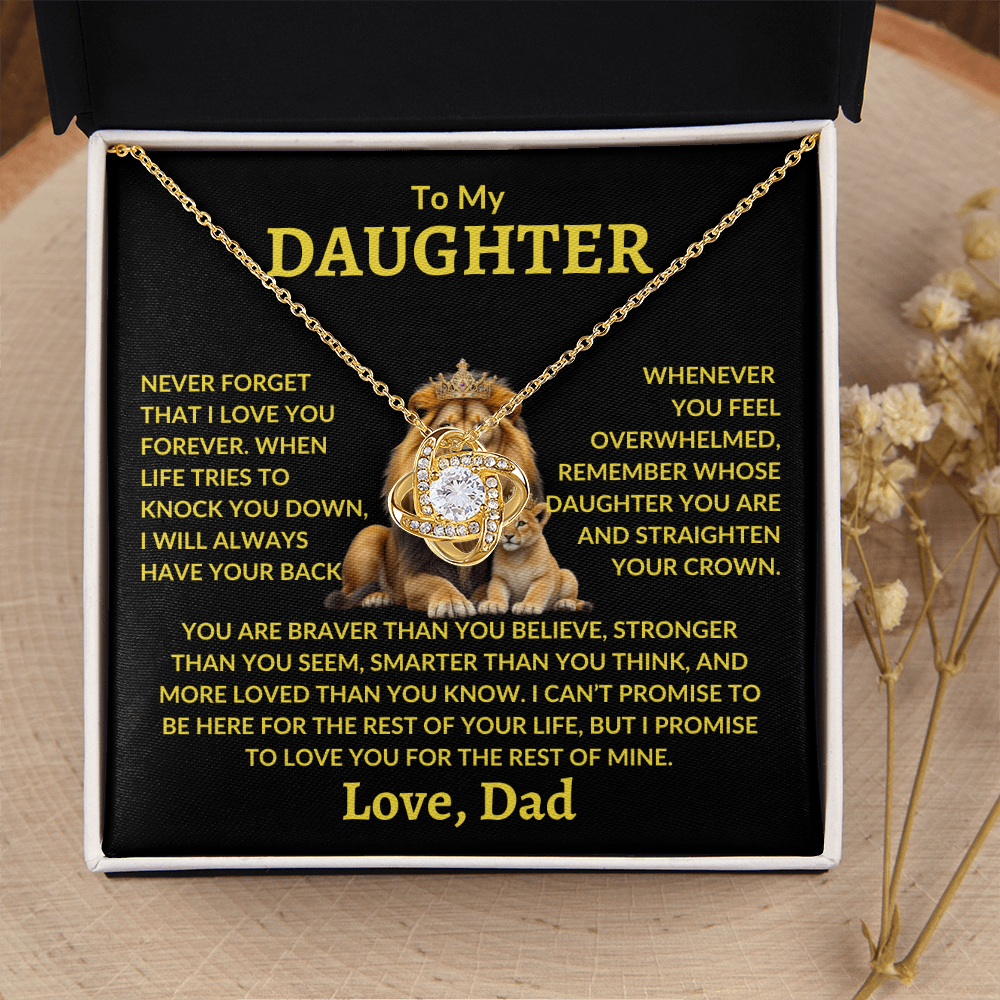 Daughter Necklace - "Never Forget"