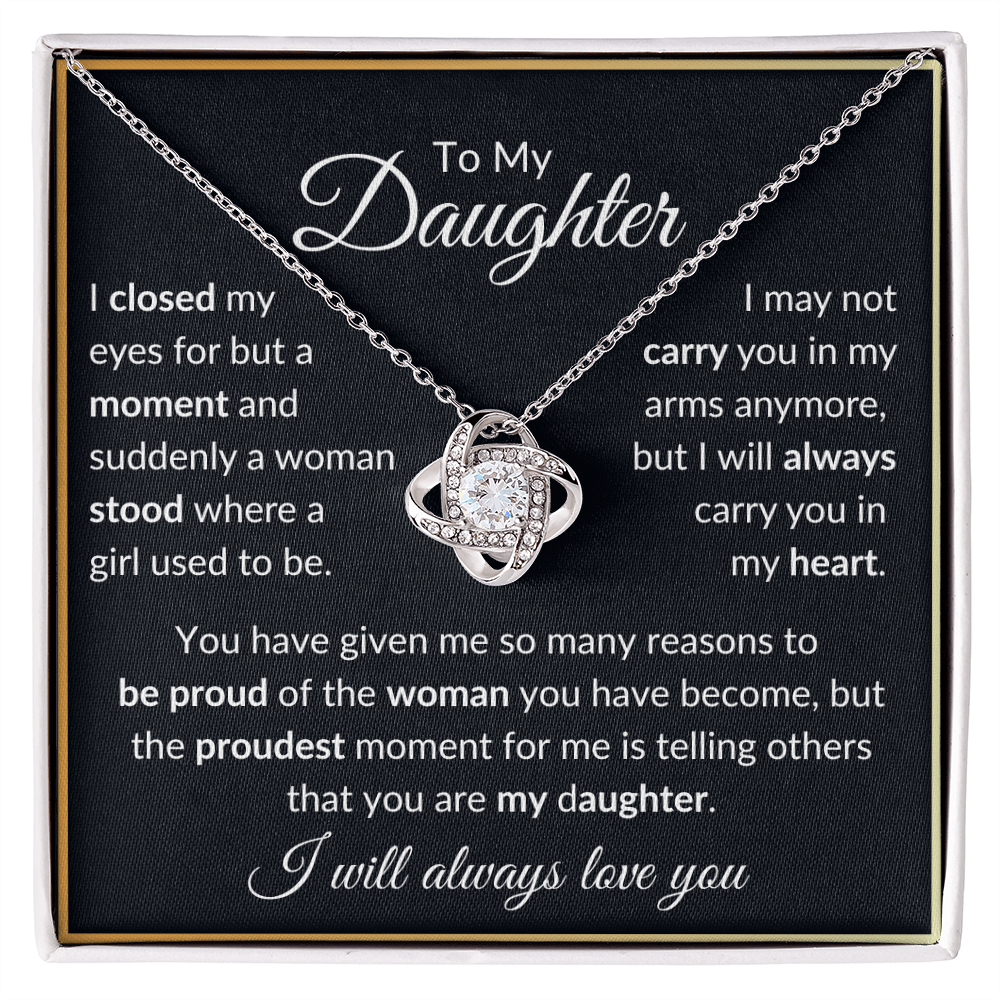 Daughter Necklace "Closed My Eyes"