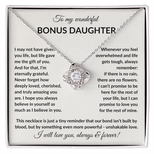 My wonderful bonus daughter - Gift of you