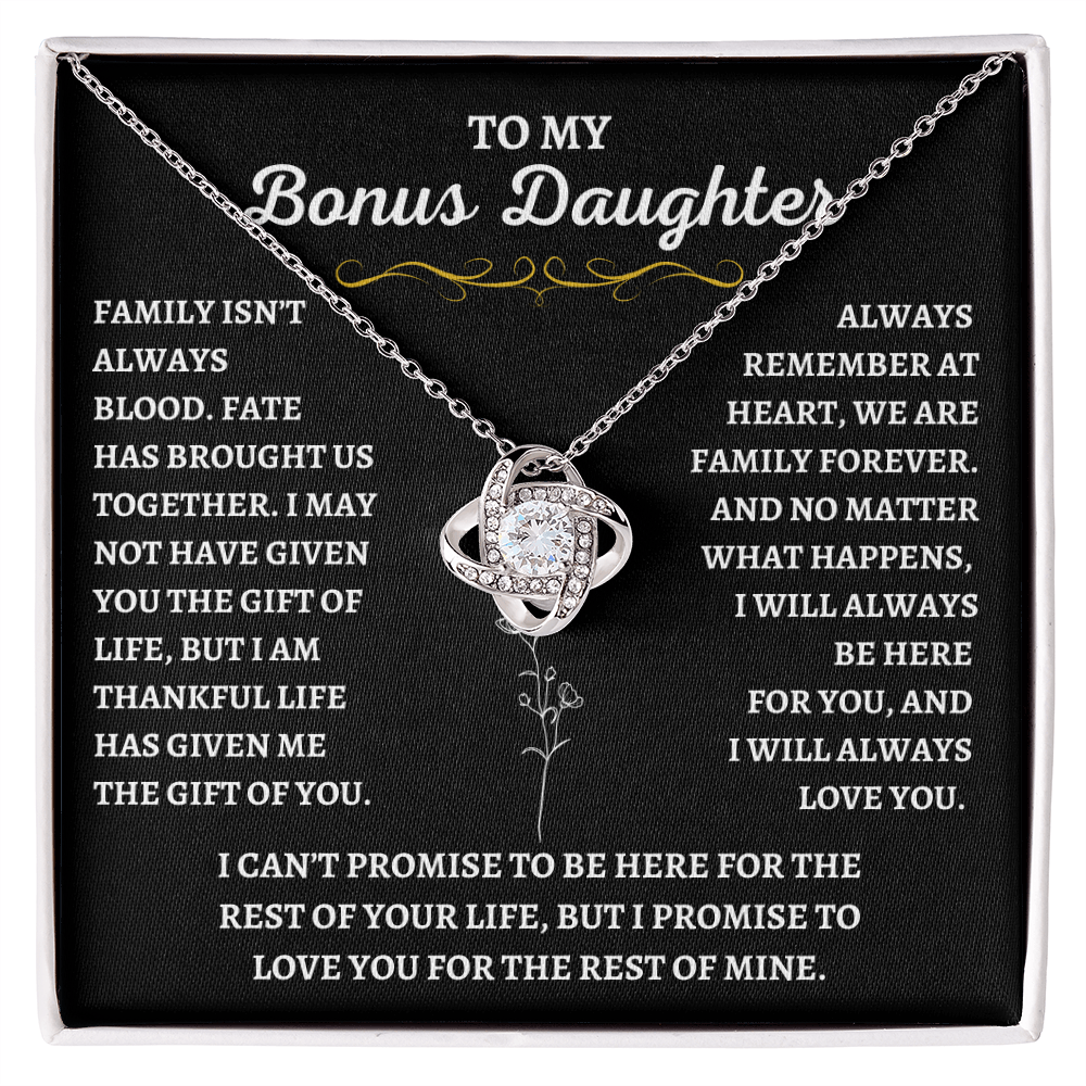 To My Bonus Daughter - Gift of Life Necklace