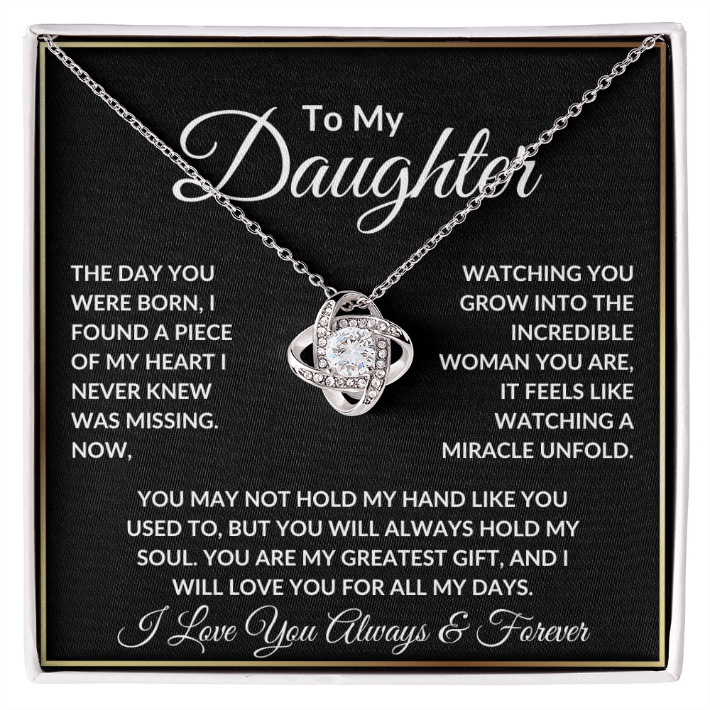 Daughter Necklace - "The Day You Were Born"