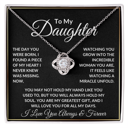 Daughter Necklace - "The Day You Were Born"