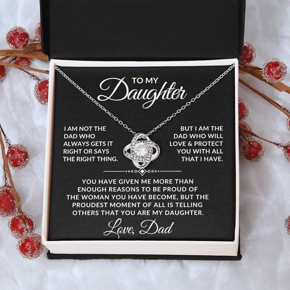 To My Daughter Love Dad Necklace - Love & Protect You