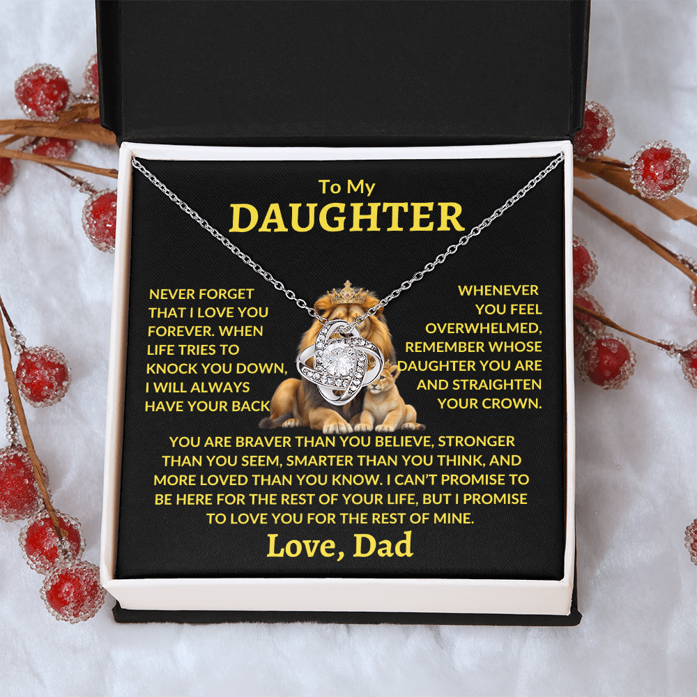 Daughter Necklace - "Never Forget"