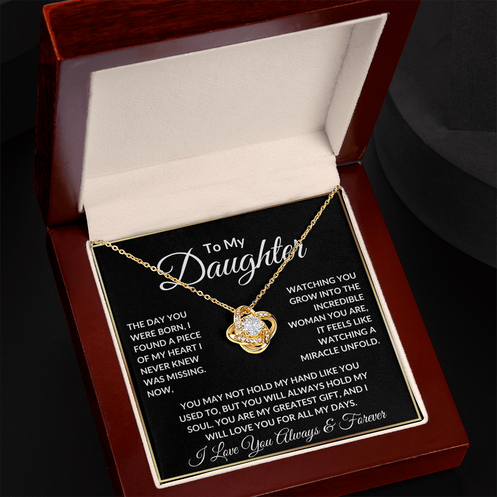 Daughter Necklace - "The Day You Were Born"