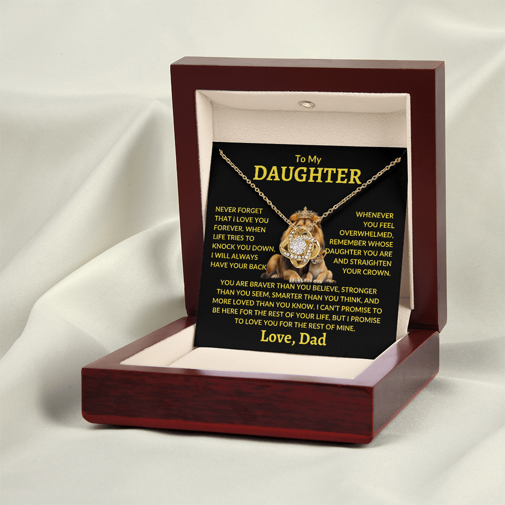 Daughter Necklace - "Never Forget"