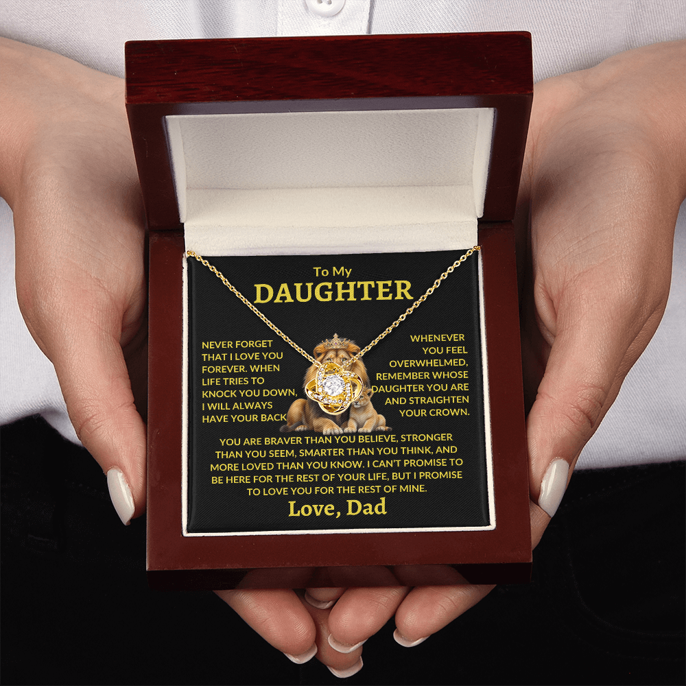 Daughter Necklace - "Never Forget"