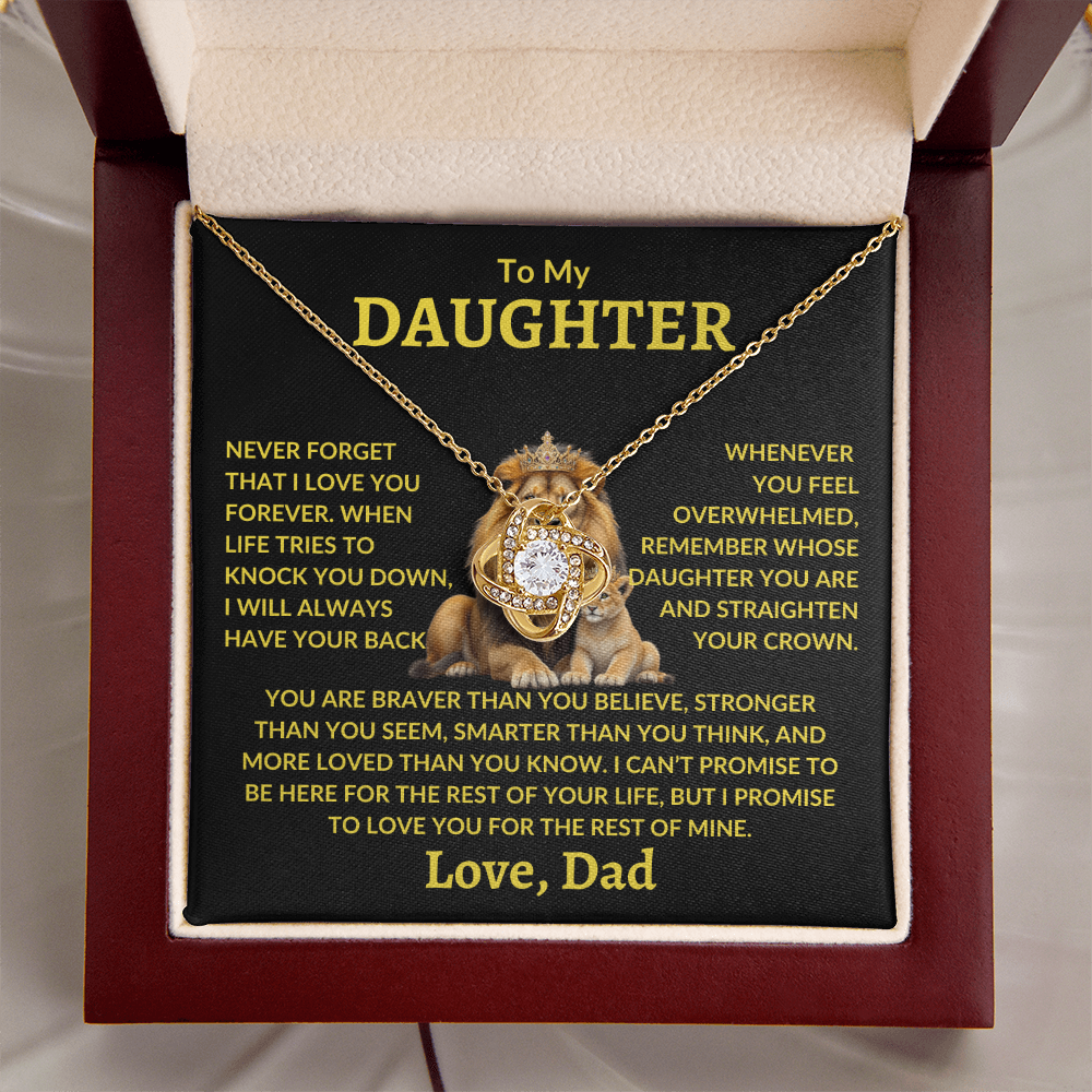 Daughter Necklace - "Never Forget"