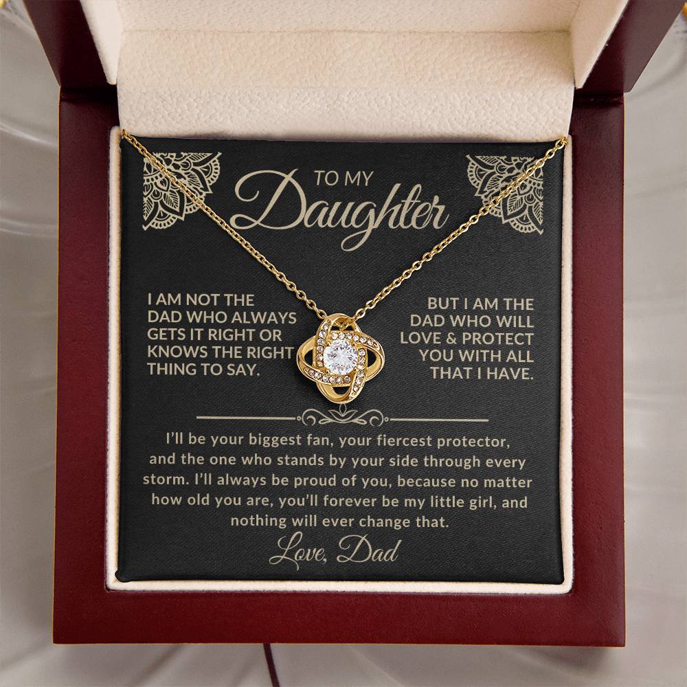 To My Daughter Necklace – Forever My Little Girl | Gift from Dad