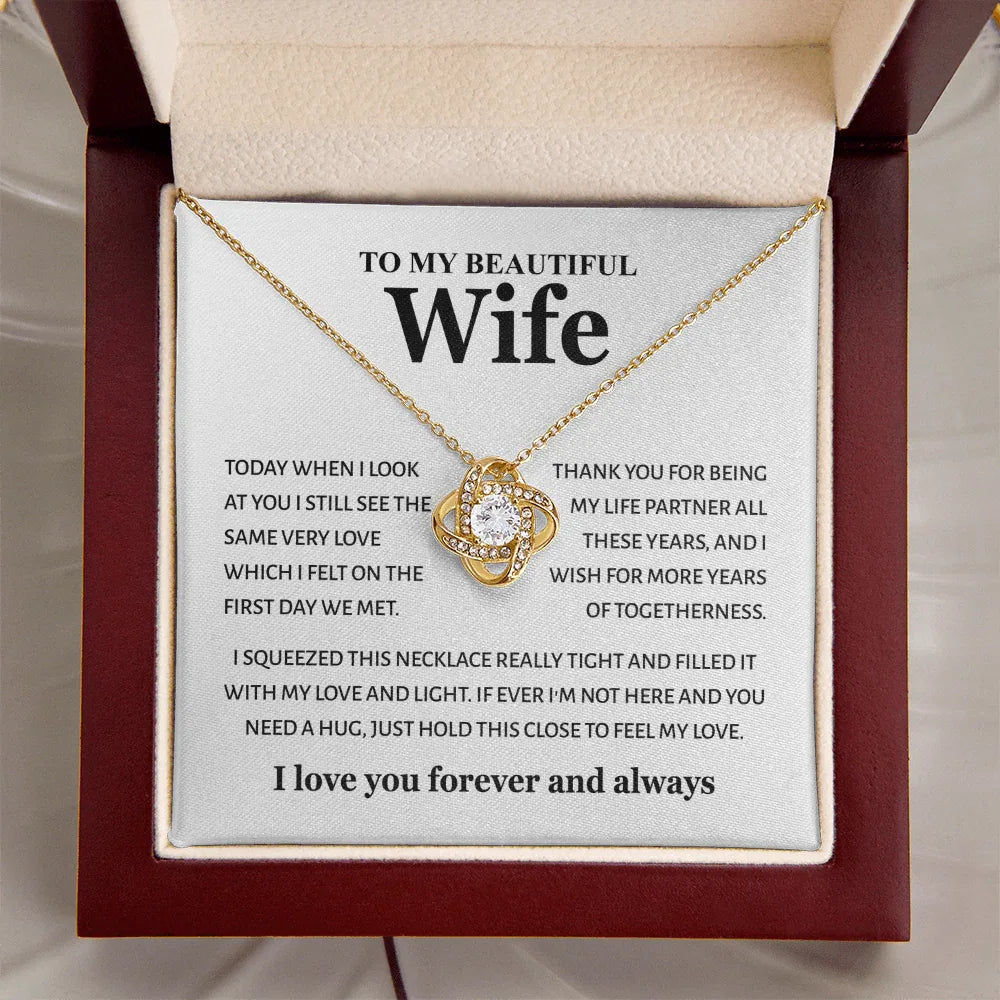 To My Beautiful Wife - "My Life Partner" - Giftinum