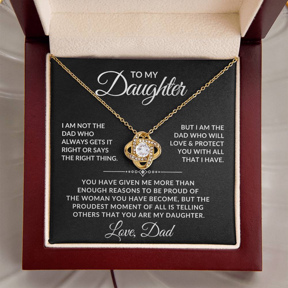 To My Daughter Love Dad Necklace - Love & Protect You