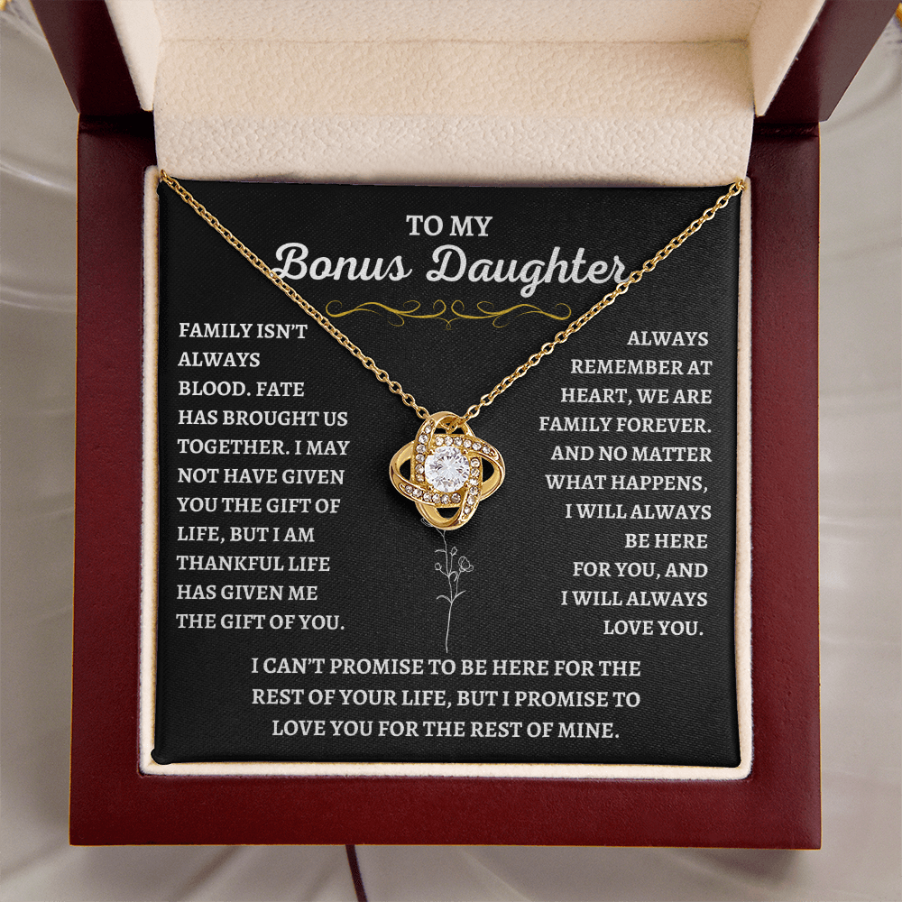 To My Bonus Daughter - Gift of Life Necklace