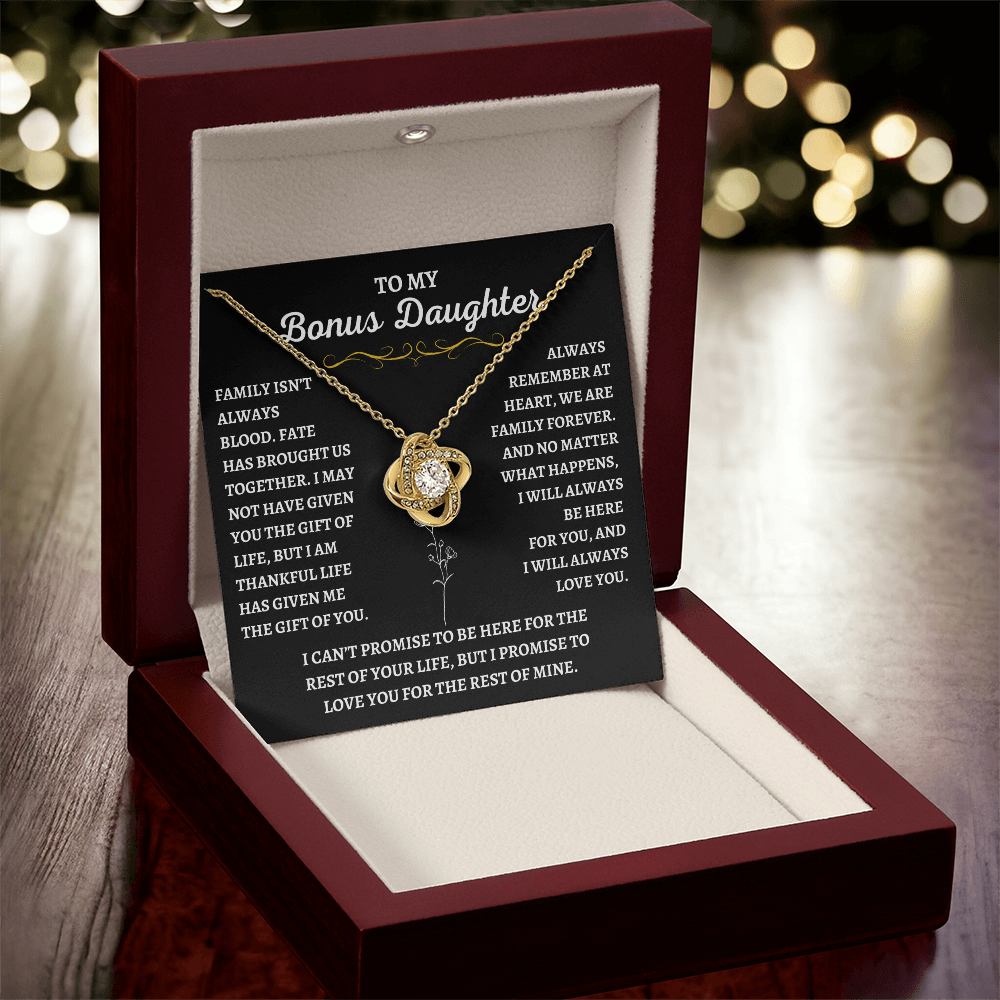 To My Bonus Daughter - Gift of Life Necklace