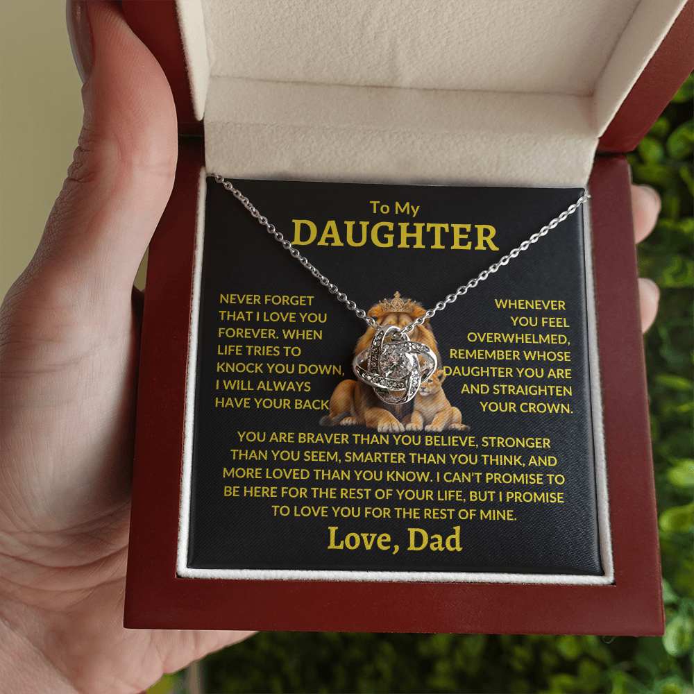 Daughter Necklace - "Never Forget"
