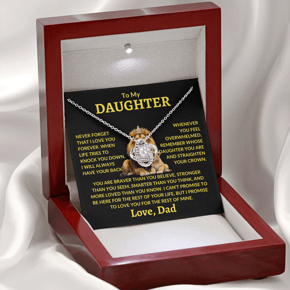 Daughter Necklace - "Never Forget"