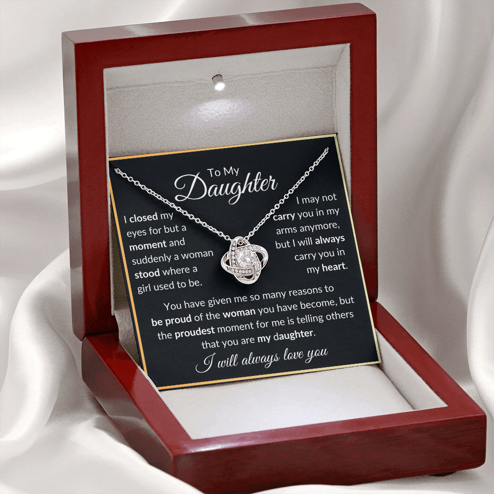 Daughter Necklace "Closed My Eyes"