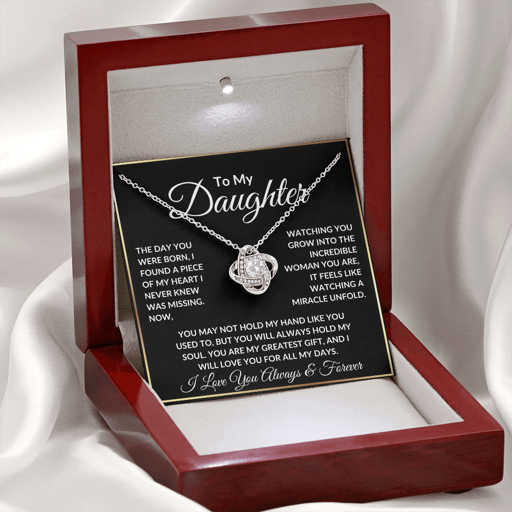 Daughter Necklace - "The Day You Were Born"