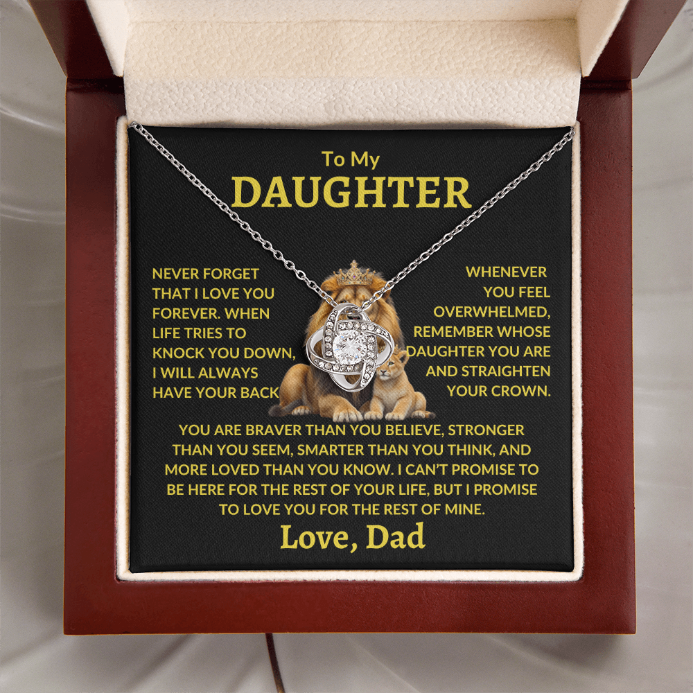 Daughter Necklace - "Never Forget"