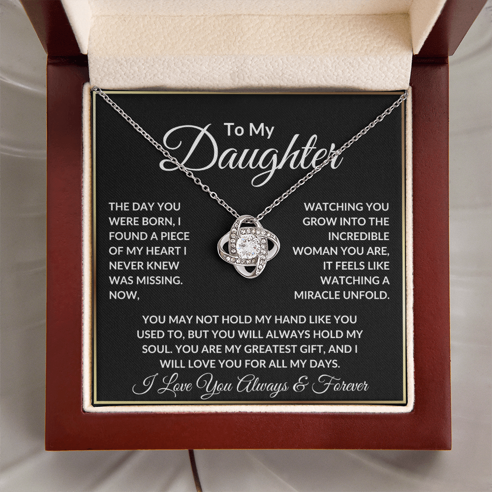 Daughter Necklace - "The Day You Were Born"