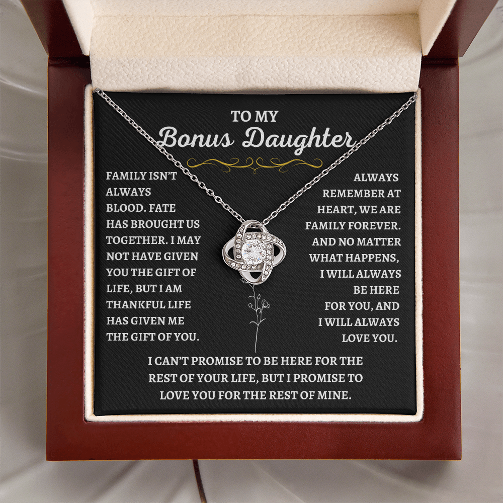 To My Bonus Daughter - Gift of Life Necklace