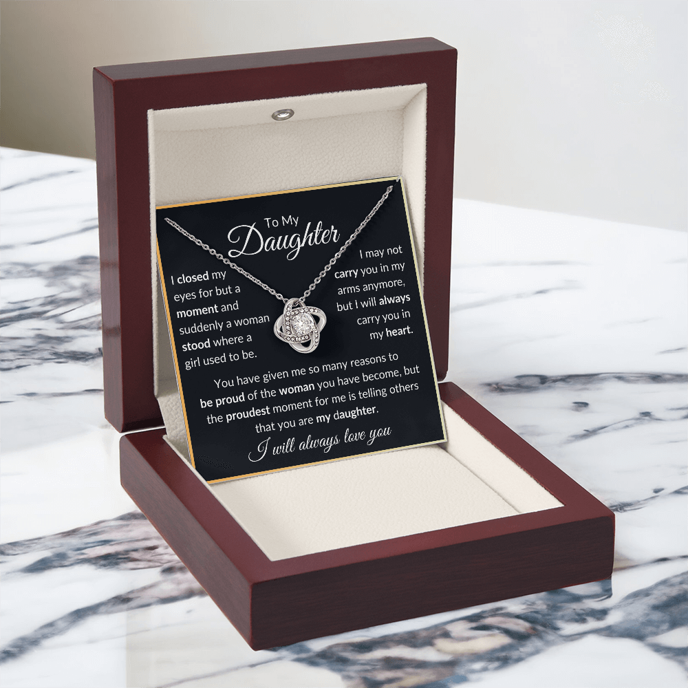 Daughter Necklace "Closed My Eyes"