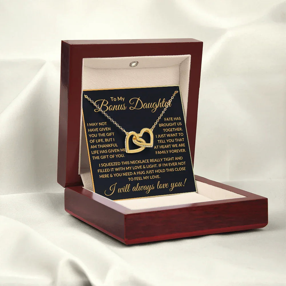 To My Bonus Daughter Necklace - "Fate Has Brought Us Together" - Giftinum