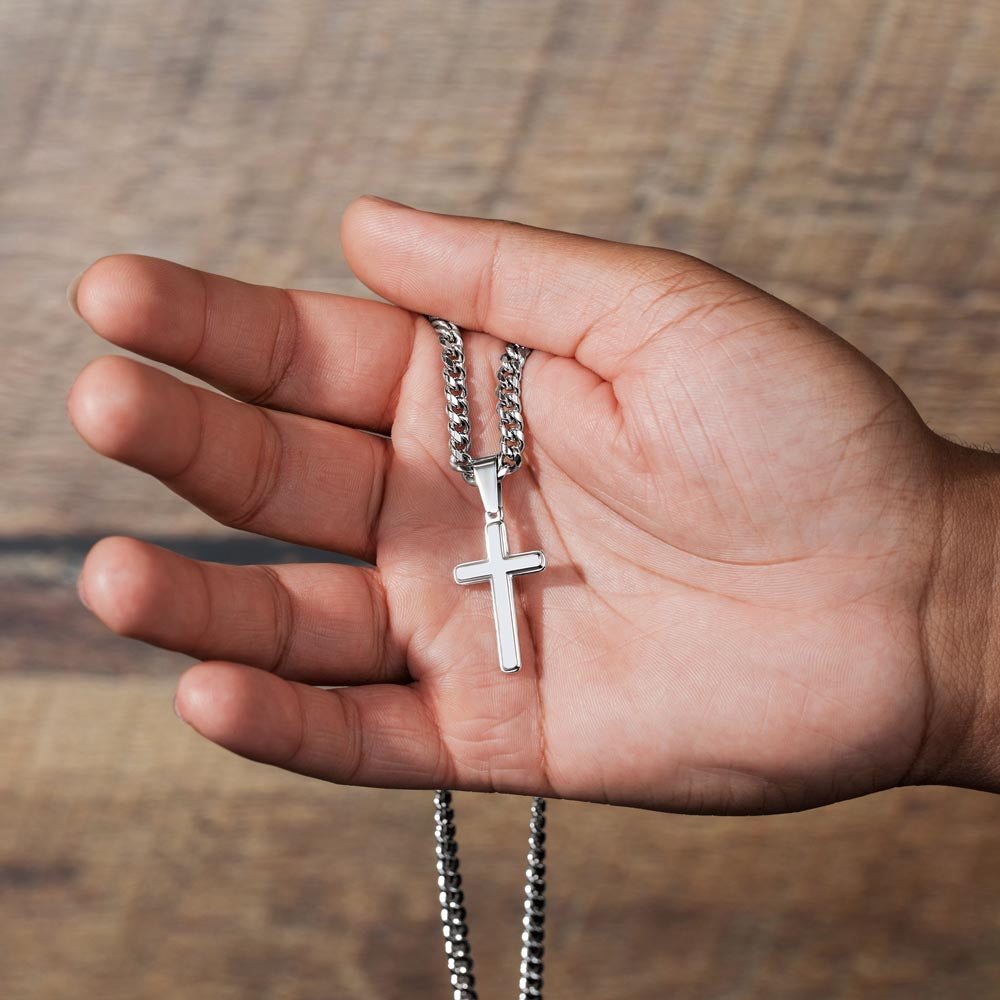 To My Son Cross Necklace Gift | A Father’s Love That Lasts Forever