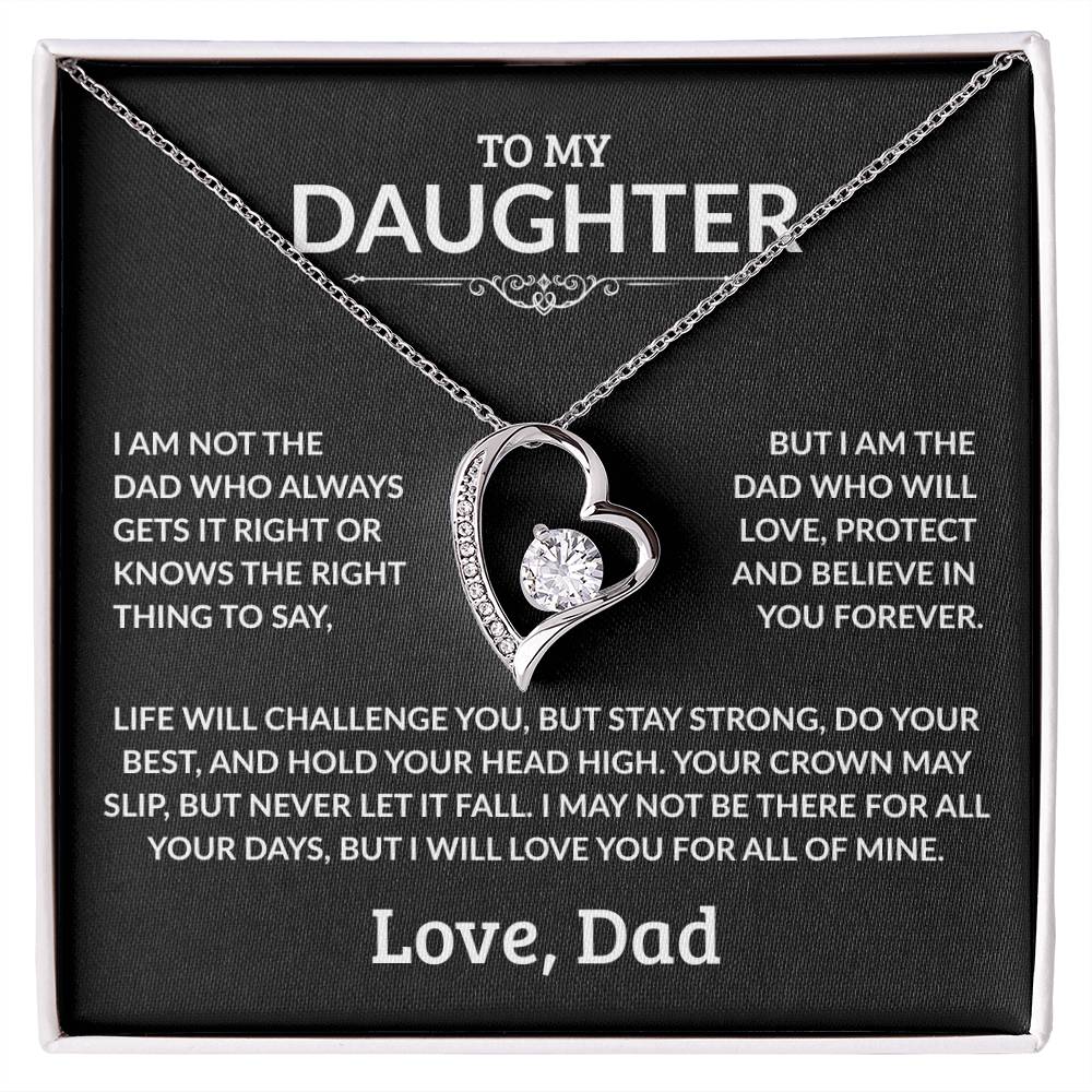 To My Daughter Necklace - I Am Not The Dad