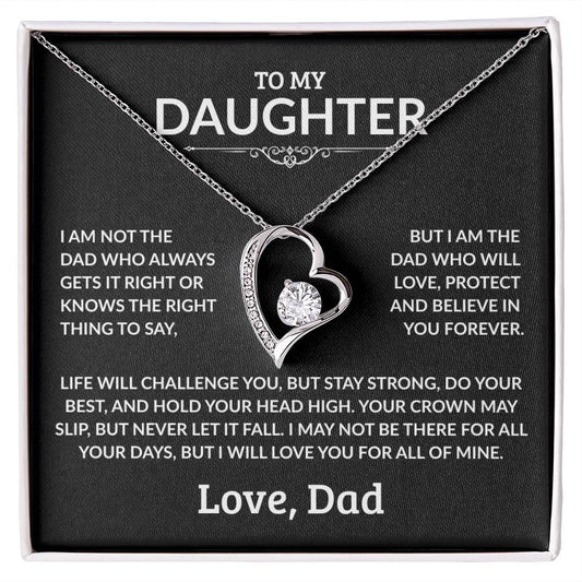 To My Daughter Necklace - I Am Not The Dad