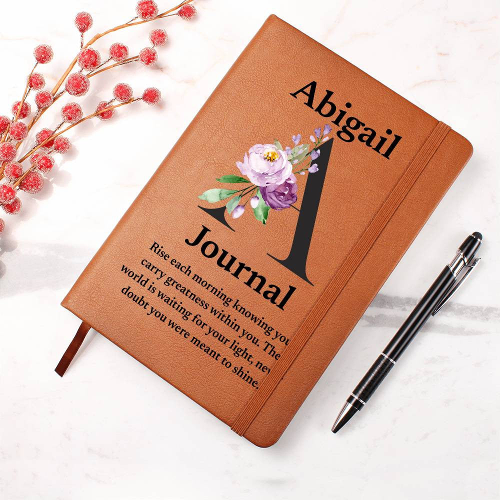 Personalized Diary Vegan Leather Journal (v1)