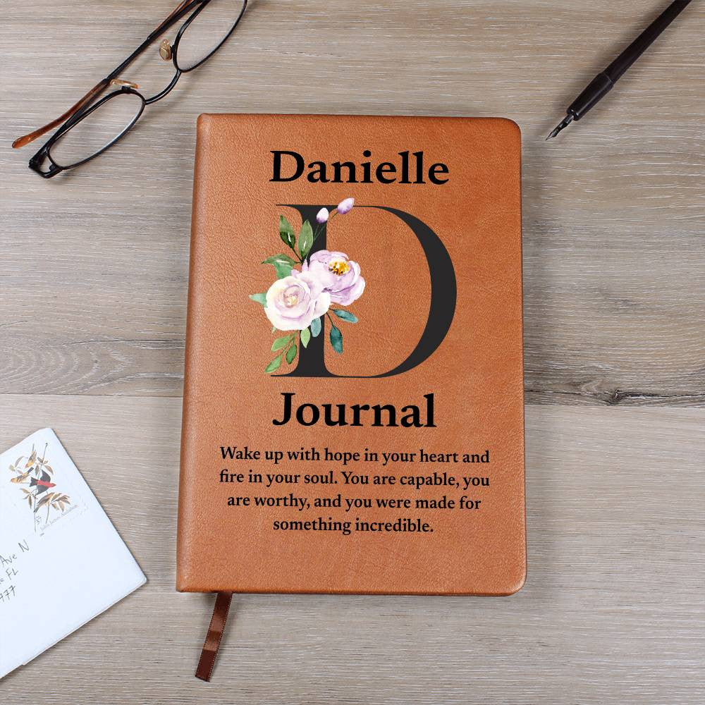 Personalized Diary Vegan Leather Journal (v3)