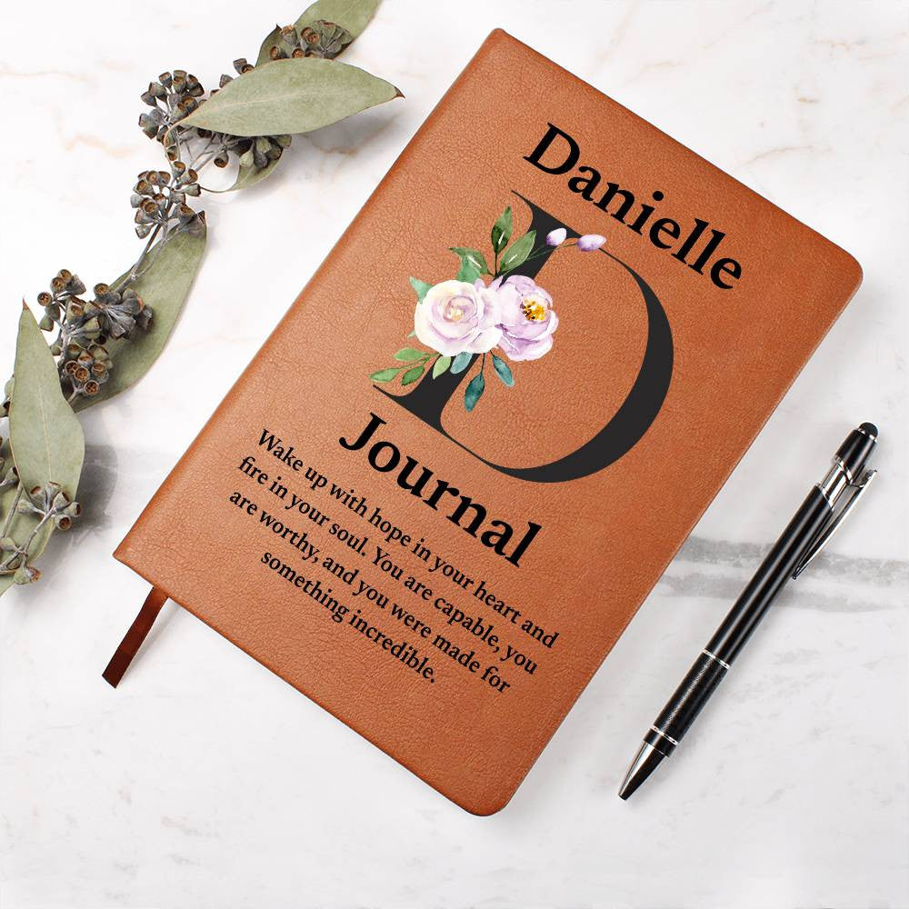 Personalized Diary Vegan Leather Journal (v3)