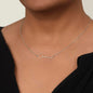Badass Daughter Name Necklace | Straighten Your Crown - B Polished Stainless Steel / Standard Box Jewelry Giftinum