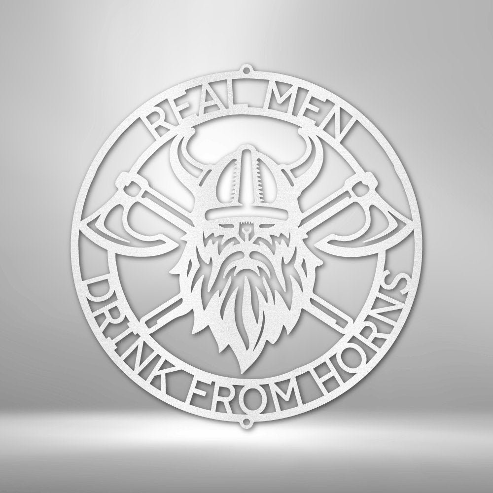 Battle Axe Ring Monogram - Steel Sign Black / 12" Steel Sign Giftinum