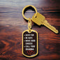 Be Safe Keychain From Grandma Dog Tag with Swivel Keychain (Steel) / No Jewelry Giftinum