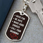 Be Safe Keychain From Grandma Dog Tag with Swivel Keychain (Steel) / No Jewelry Giftinum