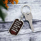 Be Safe Keychain From Grandma Dog Tag with Swivel Keychain (Steel) / No Jewelry Giftinum