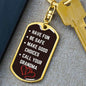 Be Safe Keychain From Grandma Dog Tag with Swivel Keychain (Gold) / No Jewelry Giftinum
