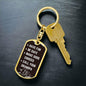 Be Safe Keychain From Grandpa Dog Tag with Swivel Keychain (Steel) / No Jewelry Giftinum