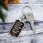 Be Safe Keychain From Grandpa Dog Tag with Swivel Keychain (Steel) / No Jewelry Giftinum