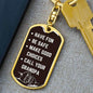 Be Safe Keychain From Grandpa Dog Tag with Swivel Keychain (Gold) / No Jewelry Giftinum