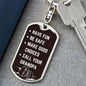 Be Safe Keychain From Grandpa Dog Tag with Swivel Keychain (Steel) / No Jewelry Giftinum