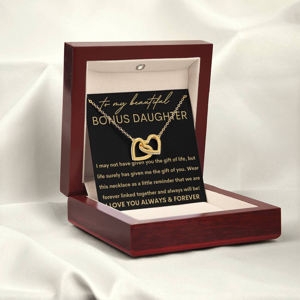 Beautiful Bonus Daughter | Gift of You 14k White Gold Finish / Standard Box Jewelry Giftinum