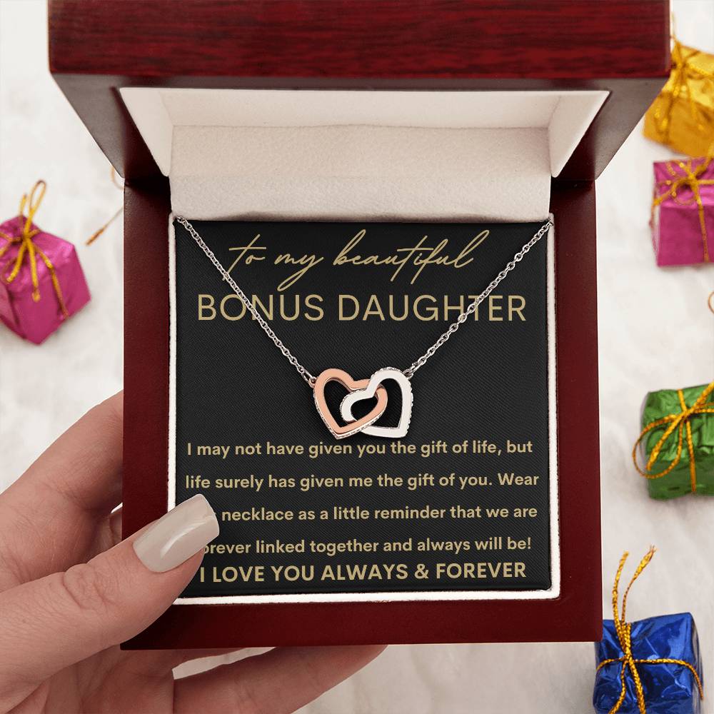 Beautiful Bonus Daughter | Gift of You 14k White Gold Finish / Standard Box Jewelry Giftinum