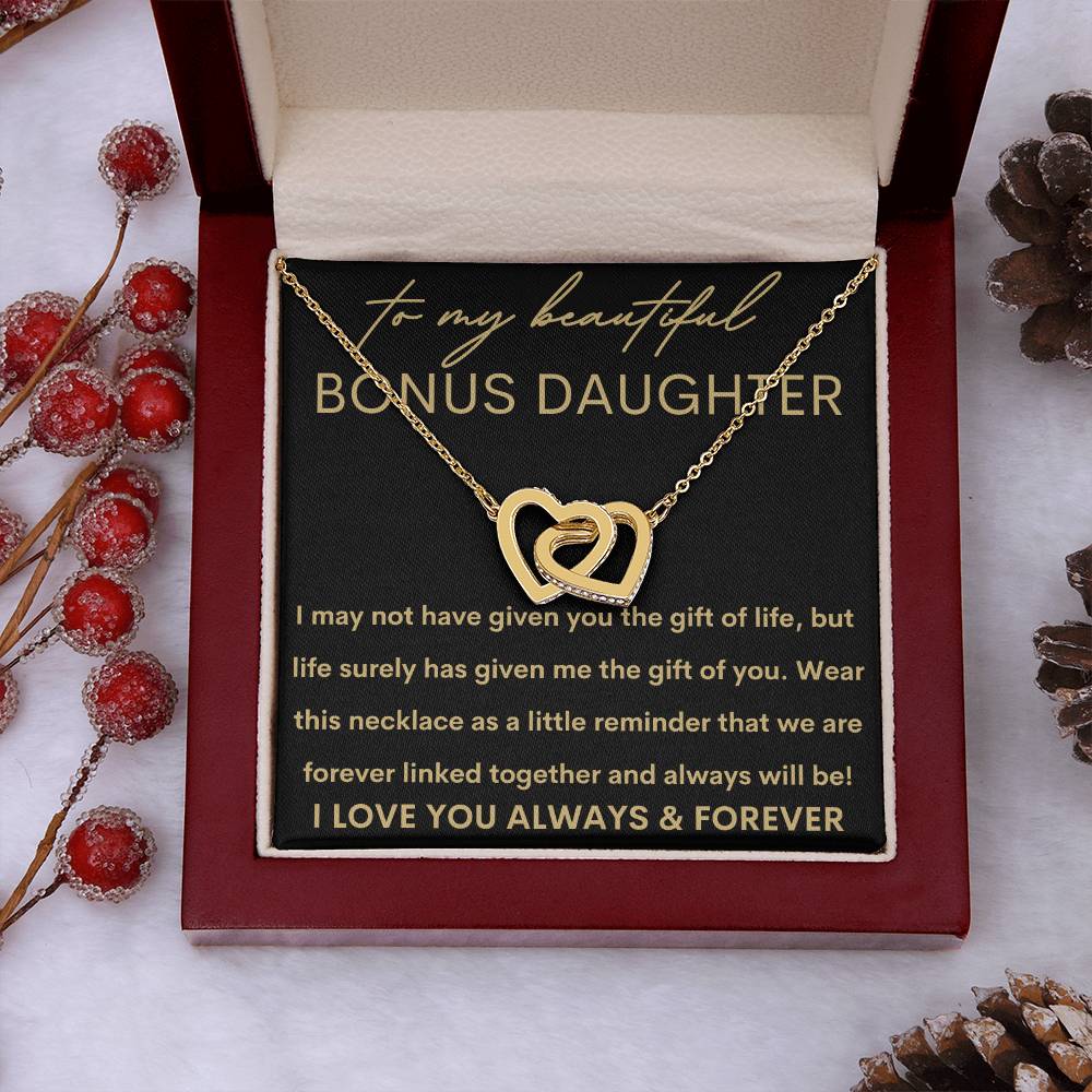 Beautiful Bonus Daughter | Gift of You 18K Yellow Gold Finish / Luxury Box Jewelry Giftinum