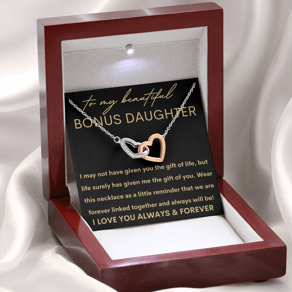 Beautiful Bonus Daughter | Gift of You 14k White Gold Finish / Standard Box Jewelry Giftinum