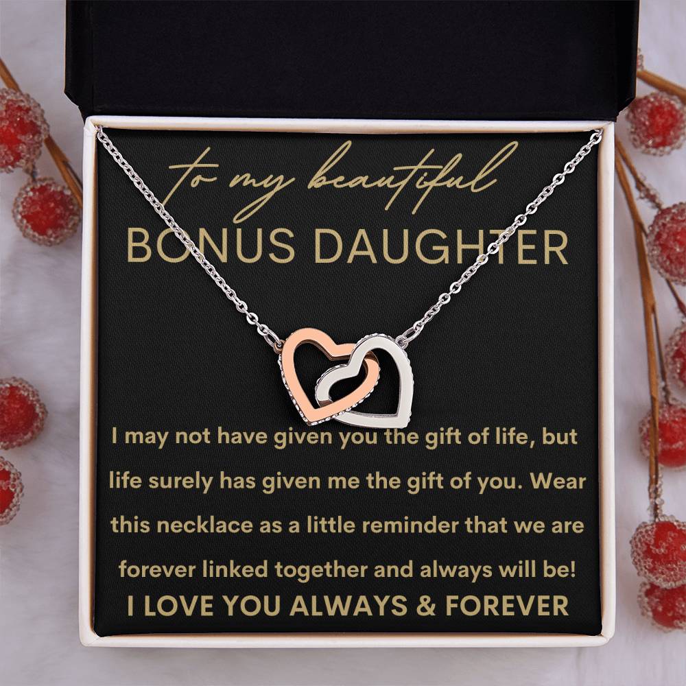 Beautiful Bonus Daughter | Gift of You 14k White Gold Finish / Standard Box Jewelry Giftinum