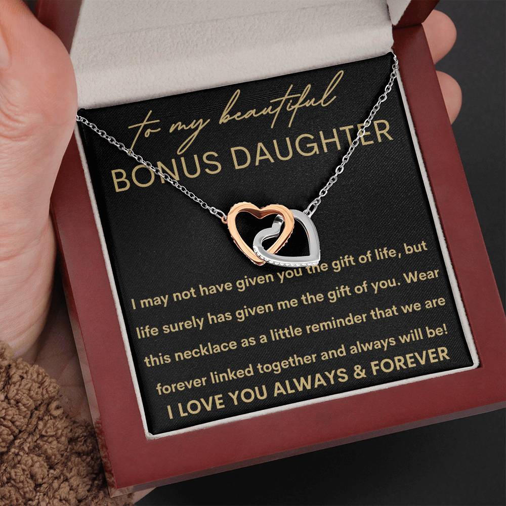 Beautiful Bonus Daughter | Gift of You 14k White Gold Finish / Standard Box Jewelry Giftinum