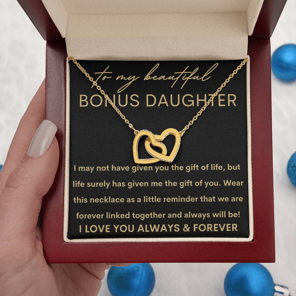 Beautiful Bonus Daughter | Gift of You 14k White Gold Finish / Standard Box Jewelry Giftinum